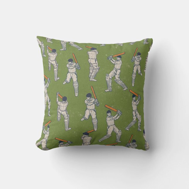 Coussin Motif Cricket vintage (Recto)