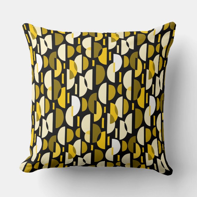 Coussin Motif croissant 010921 - Ambre (Recto)