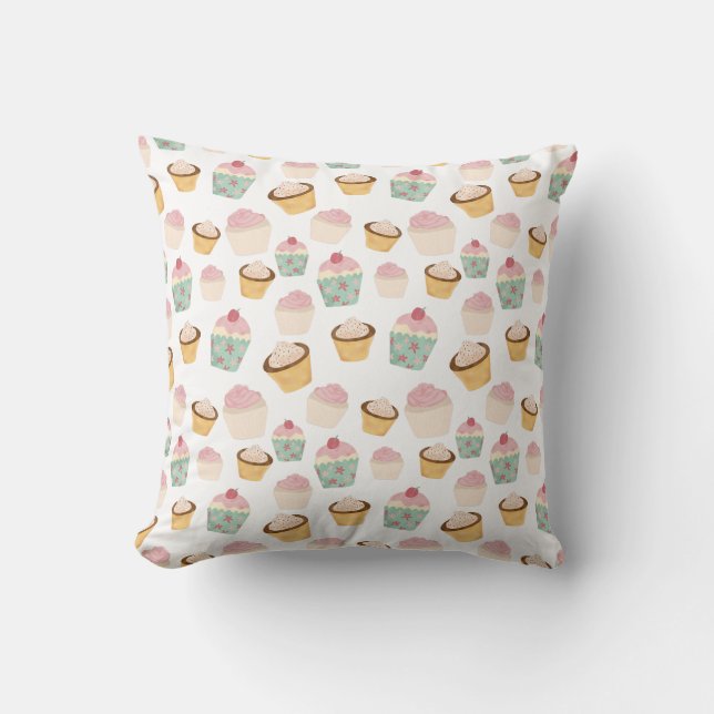 Coussin Motif Cupcake (Recto)