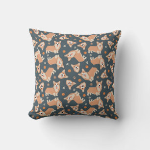 Coussin Motif Cute Corgi