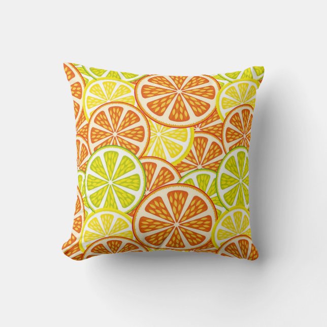 Coussin Motif d'agrume (Recto)