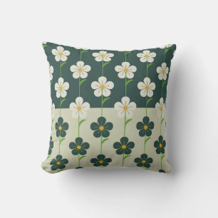 Coussin Motif Daisy Field