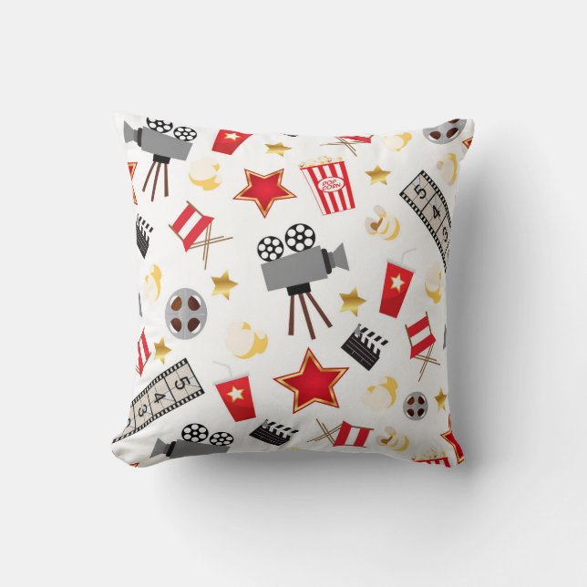 Coussin Motif d'amant de film (Recto)