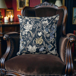 Coussin Motif damassé botanique de William Morris