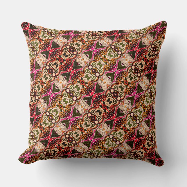 Coussin Motif damassé élégant (Recto)