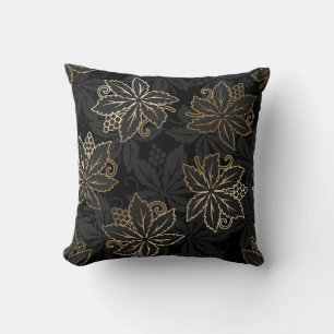 Coussin motif damassé floral