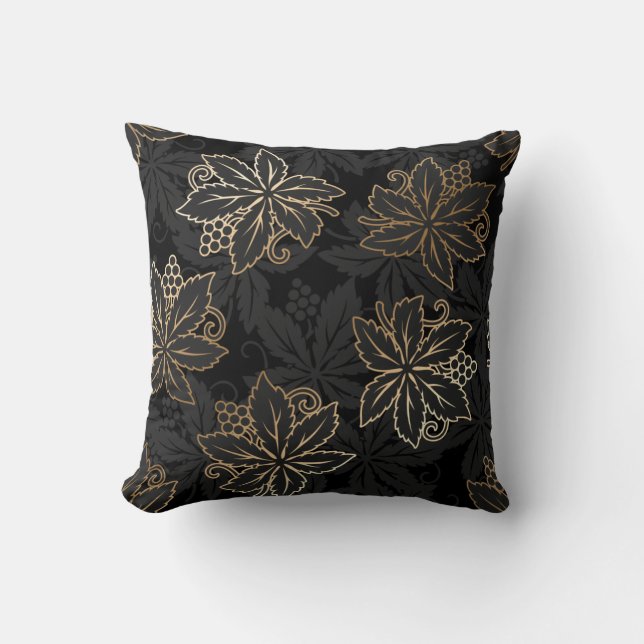 Coussin motif damassé floral (Recto)