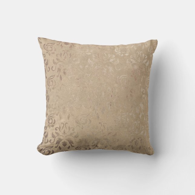 Coussin Motif damassé vintage (Recto)