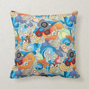 Coussin Motif d'amusement d'été