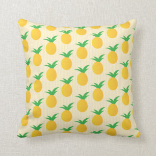 Coussin Motif d'ananas jaune vif