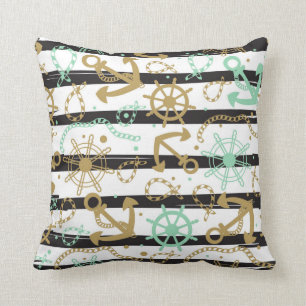 Coussin Motif d'ancre flottante