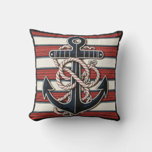 Coussin Motif d'Ancres nautiques