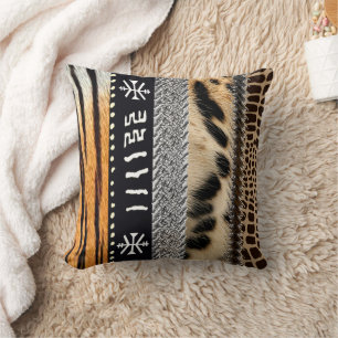 Coussin Motif d'animal africain