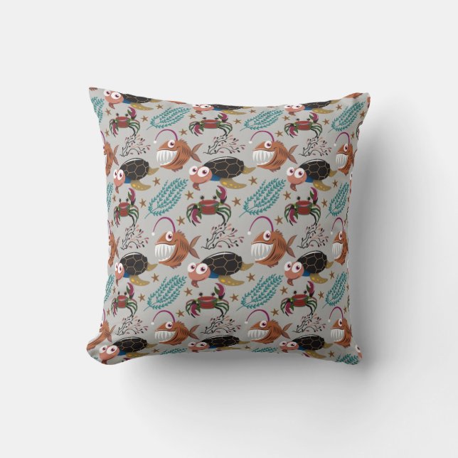 Coussin Motif d'animaux aquatiques | vie sous-marine en me (Recto)