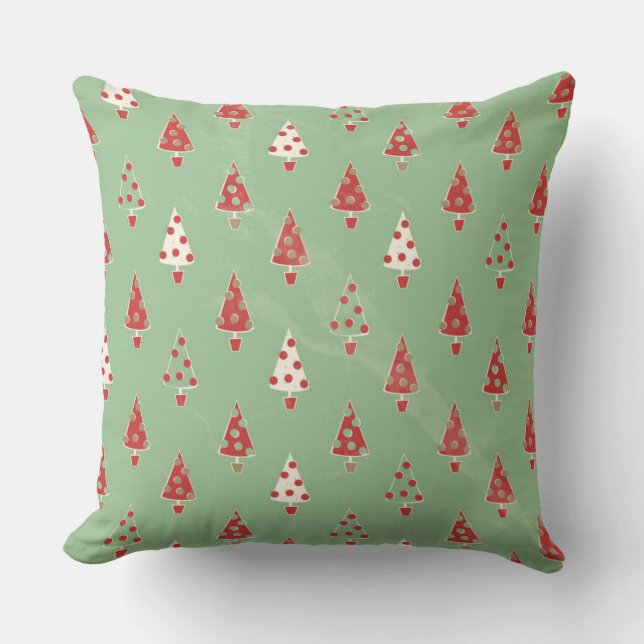Coussin Motif d'arbre de Noël mignon (Recto)