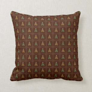 Coussin Motif d'arbres de Noël