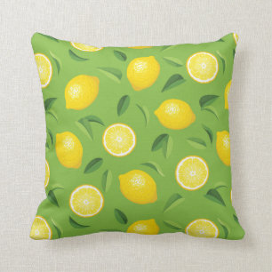 Coussin Motif d'arrière - plan de citrons