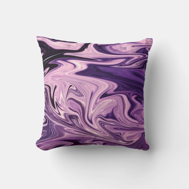 Coussin Motif d'art de galaxie bleue (Recto)