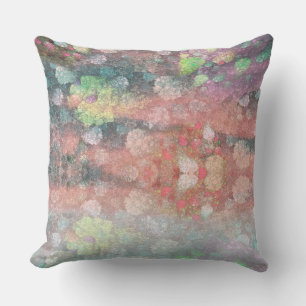 Coussin Motif d'art fractal de la fraise Soufflé