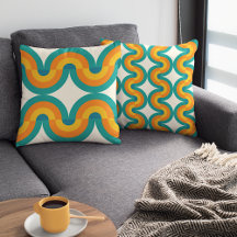 Motif d'art rétro éclectique aux demi-cercles funk
