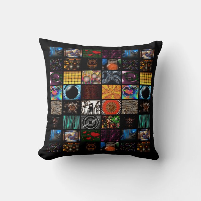 Coussin Motif d'arts pop décoratifs (Recto)