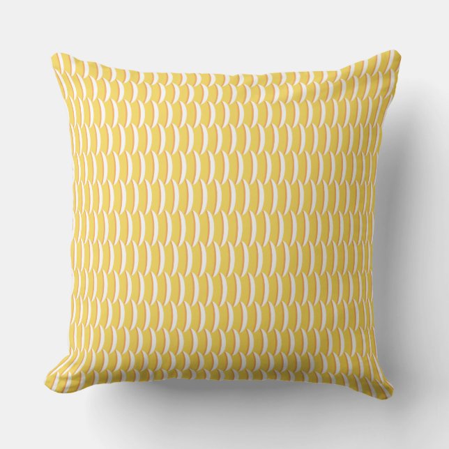 Coussin Motif de balance des poissons jaunes (Recto)