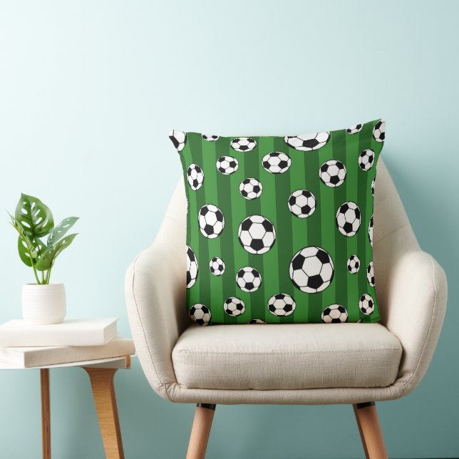 Coussin Motif de balle de football pour enfants sur les ba (Chaise)