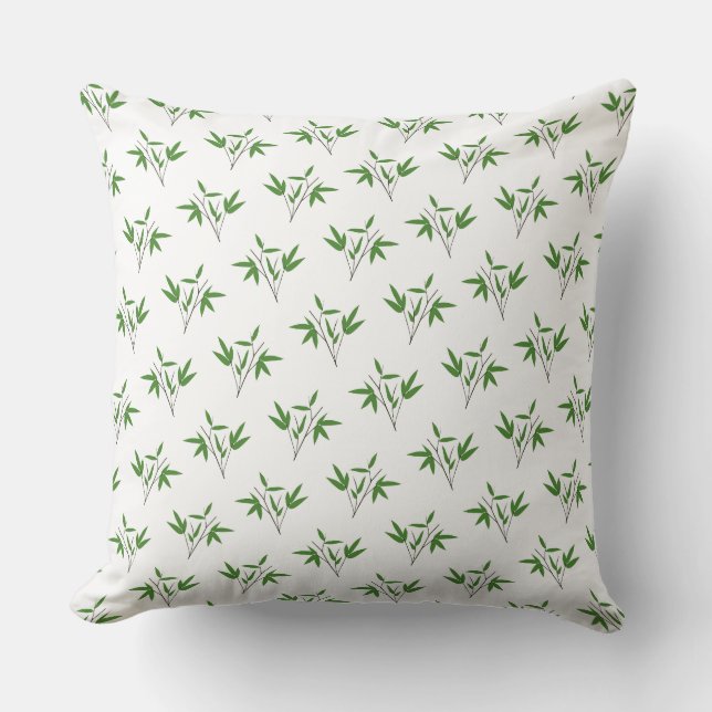 Coussin Motif de bambou twig (Recto)