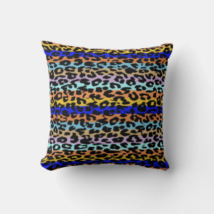 Coussin Motif de bande Empreinte de léopard 6