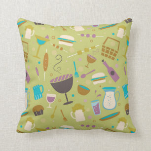 Coussin Motif de barbecue