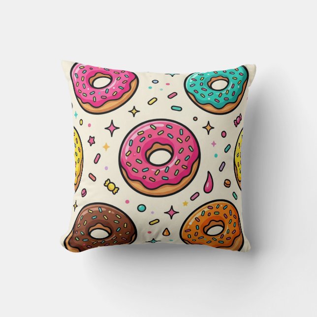 Coussin Motif de beignet (Recto)