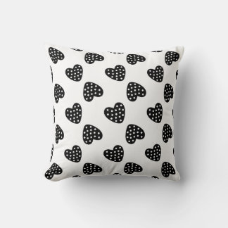 Coussin Motif de Black Hearts