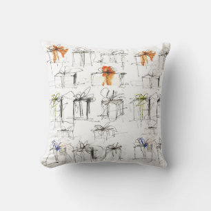 Coussin Motif de boîtes-cadeaux Abstraites