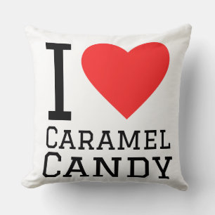 Coussin Motif de bonbon caramel