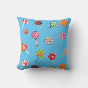 Coussin Motif de bonbon sucette savoureux