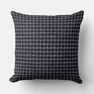 Coussin Motif de brasage noir violet