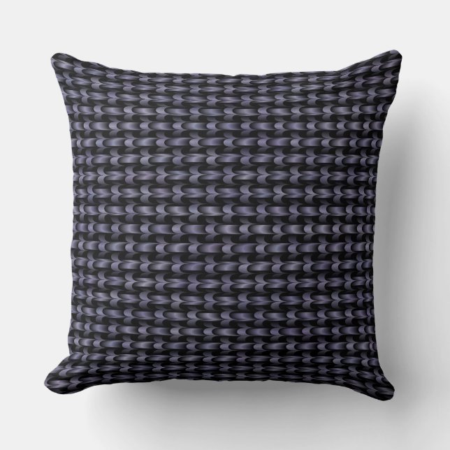 Coussin Motif de brasage noir violet (Recto)