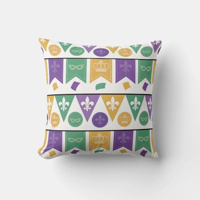 Coussin Motif de bruants et de symboles (Recto)
