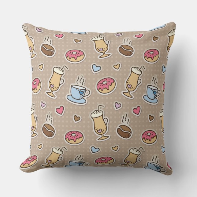Coussin Motif de café (Recto)