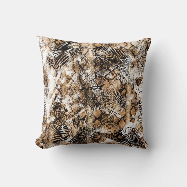 Coussin Motif de camouflage coloré Leopard Zebra (Recto)