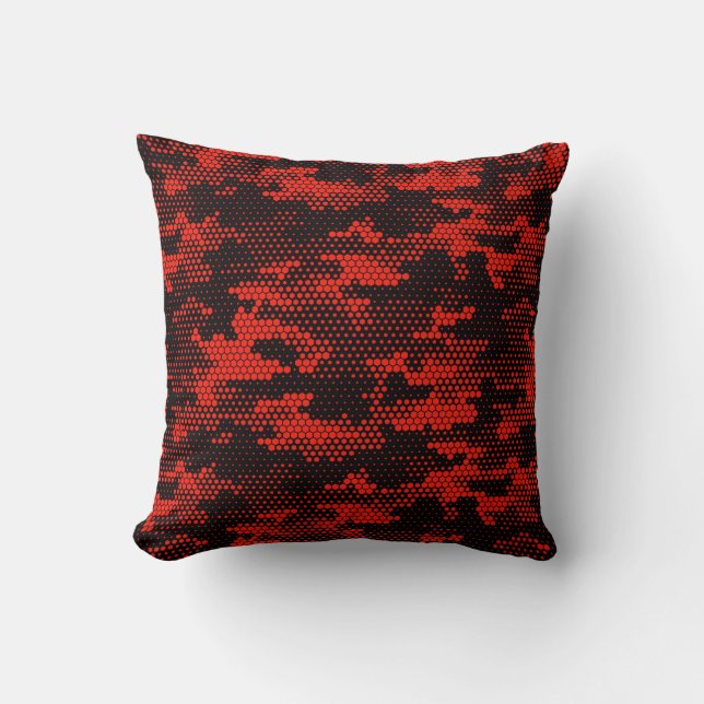 Coussin Motif de camouflage en toute transparence. Point n (Recto)