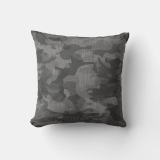 Coussin Motif de camouflage gris