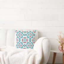 Motif de carreaux mexicains Talavera sarcelle et r
