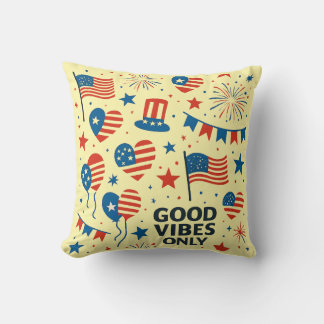 Coussin Motif de célébration aux USA