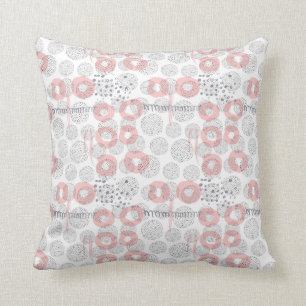 Coussin Motif de cercle de point de polka