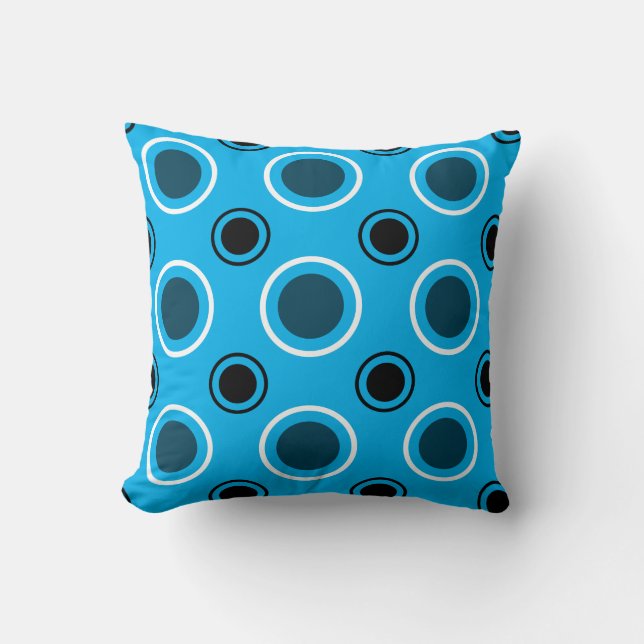 Coussin Motif de cercle moderne (Recto)