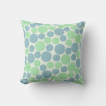 Motif de cercles bleus et verts