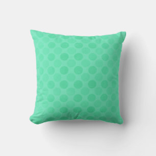 Coussin Motif de cercles verts rétrogrades