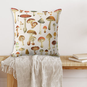Coussin Motif de champignons vintages