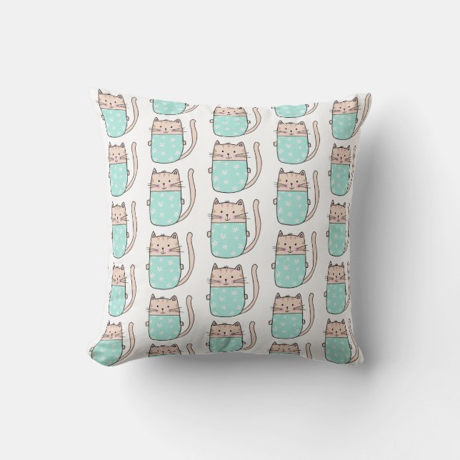 Coussin Motif de chats mignons (Recto)